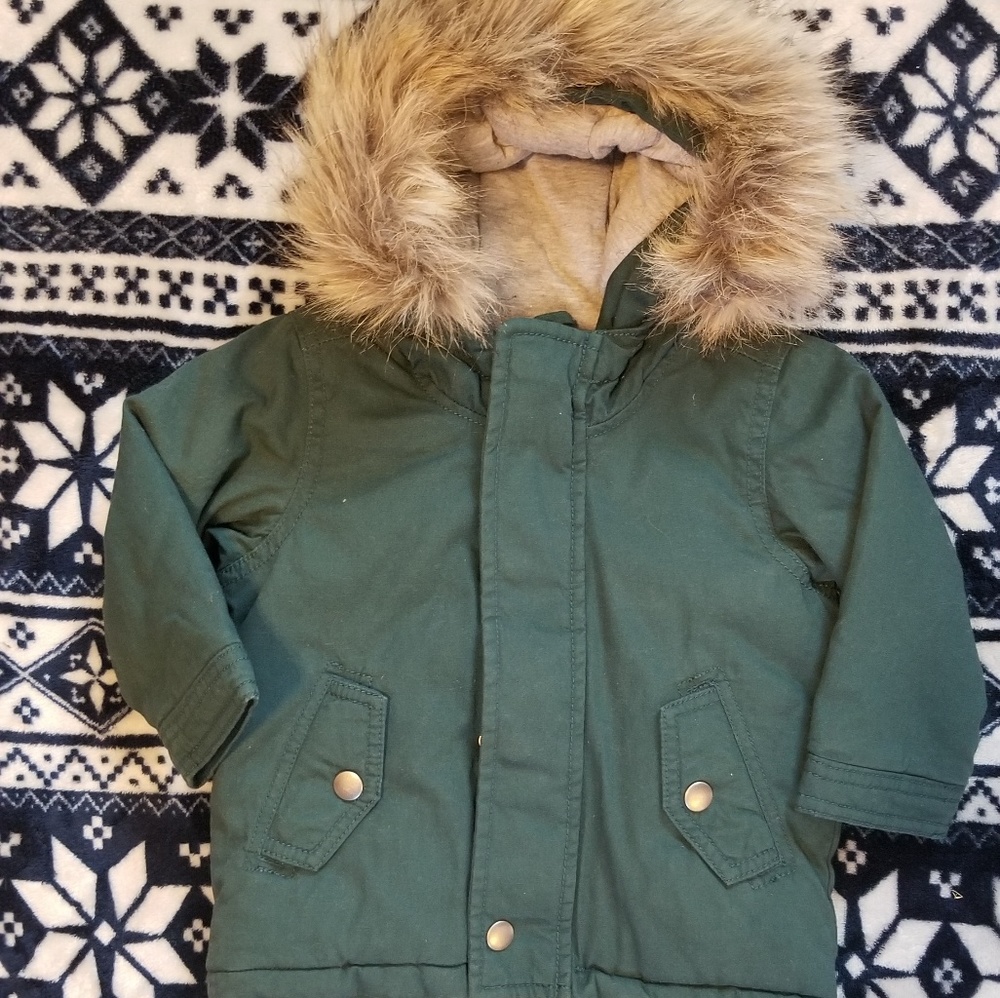 Forest green winter coat